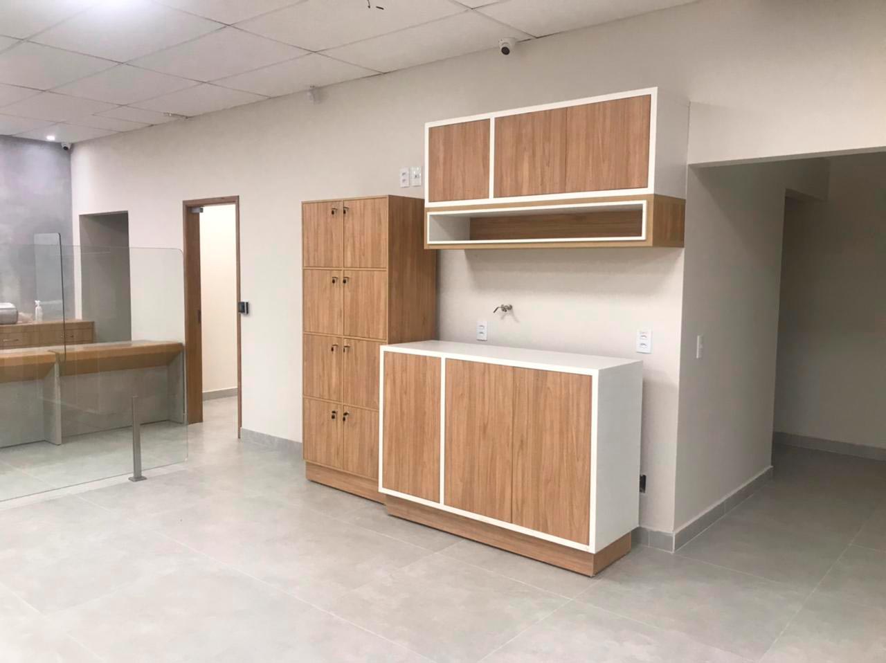 Interior da agencia Sicoob Botucatu obra realizada pela JL2 Engenharia